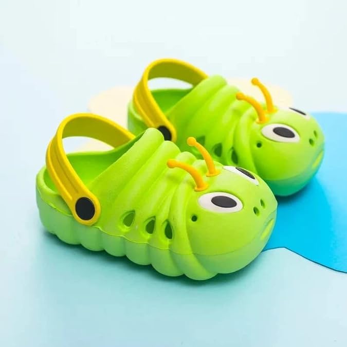 Kid's Lightweight Cute Caterpillar Clogs | Non-Slip, Water-Resistant - S0048