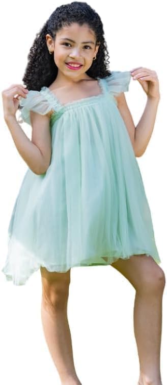 Layered Butterfly Tulle Tutu Summer Dress for Girls - G0081