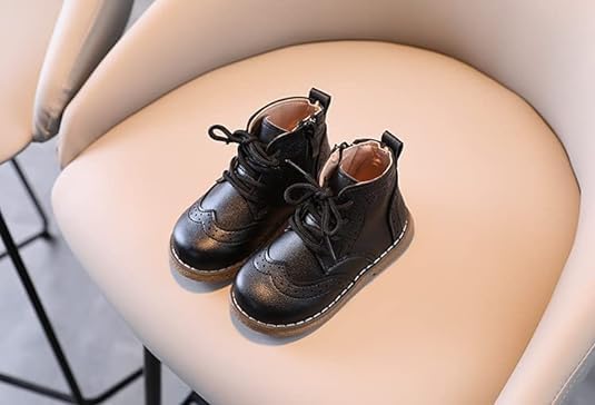Boy's Ankle Leather Boots Oxford Shoes - S0015
