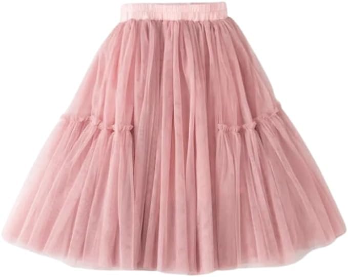 Girls Tutu Skirts A Line Below The Knee Casual Outfits