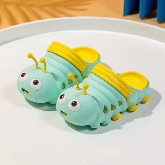 Toddler Girls and Boys Sandals Cartoon Caterpillar Non-Slip Water Clogs - S0065