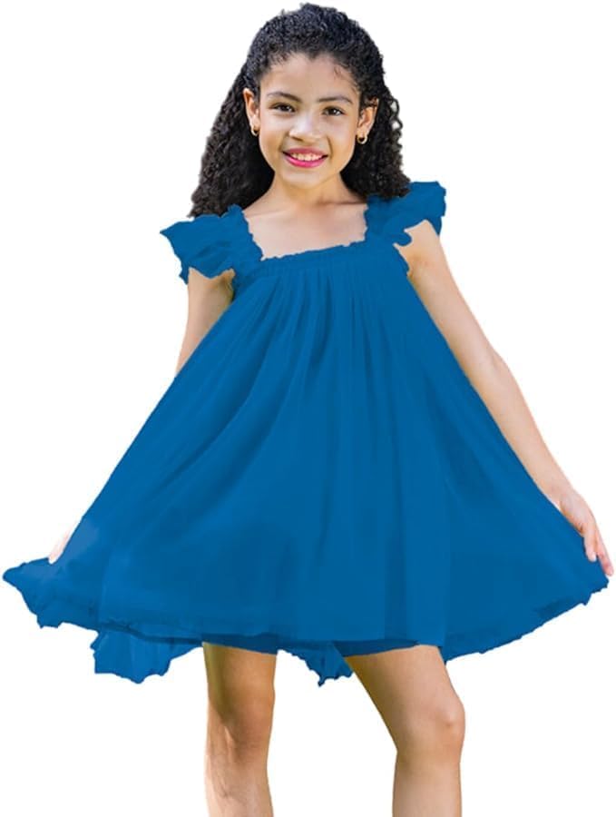 Layered Butterfly Tulle Tutu Summer Dress for Girls - G0081