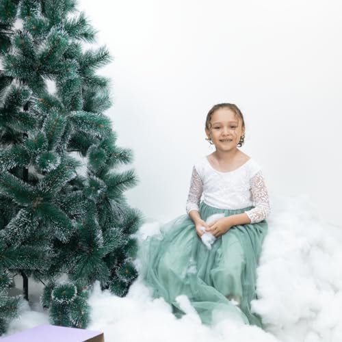 Party Flower Girl Dress with Lace Back A-Line Straight - Fall Dress G0100