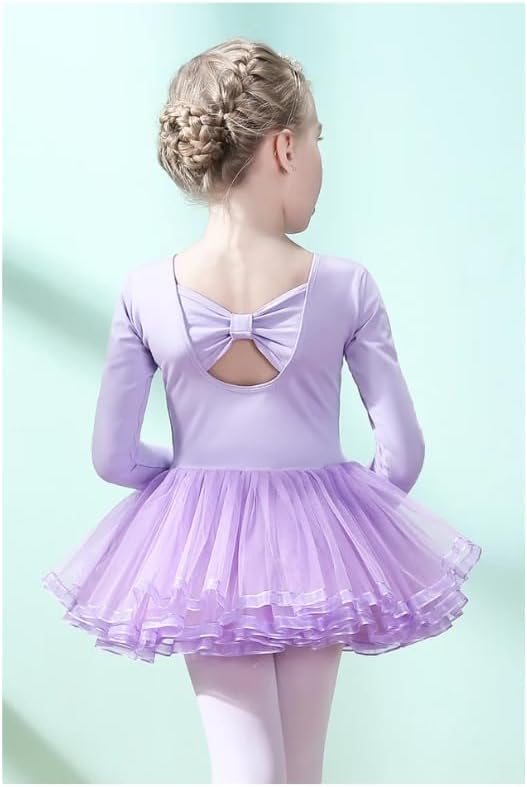 Ballet Costume with Long Sleeves and Tutu Skirt - G0012