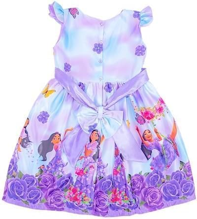 Girl's Isabela Madrigal Themed Lavander Dress - G0043