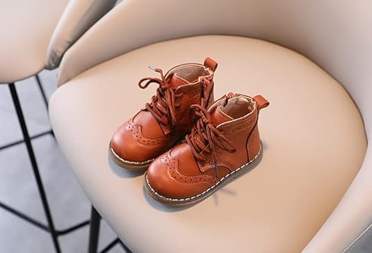 Boy's Ankle Leather Boots Oxford Shoes - S0015