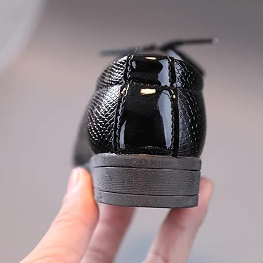 Boy's Oxford Dress Shoes Elegant Leather Shoes Black White - S0016