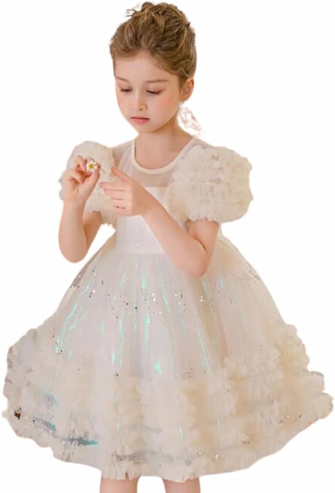 Girls Sequins Tutu Dress for Girls Wedding Party First Communion- G0064