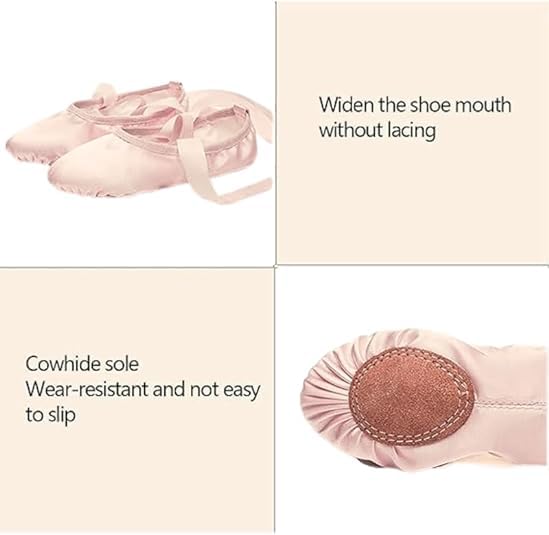 Girls Ballet Shoes Stretch Canvas Split Sole - S0032