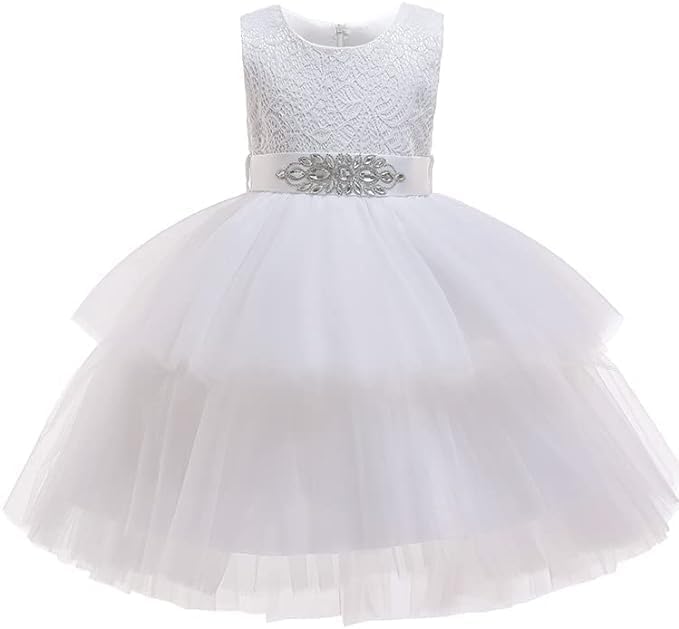 Princess Dress in Layered Tulle and lace for Special Occasions