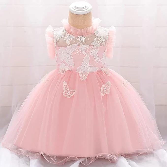 Butterfly Tutu Dress for Baby with embroidery