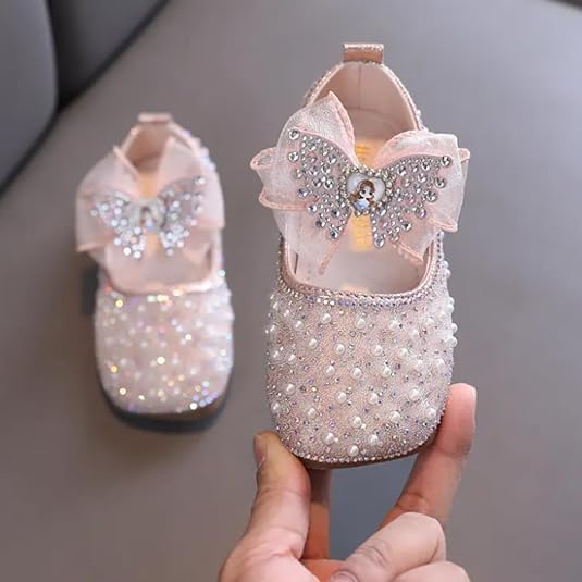 Princess shoes for girls Sequin Mary Jane shoes - S0059
