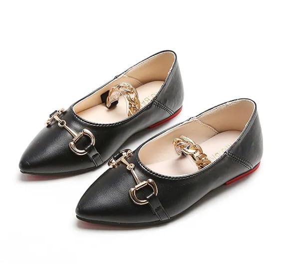Mary Jane Leather Shoes Soft Sole Flat for Girls - S0056