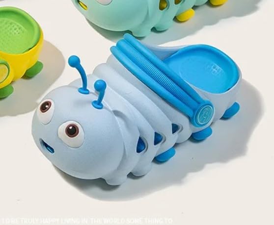 Toddler Girls and Boys Sandals Cartoon Caterpillar Non-Slip Water Clogs - S0065