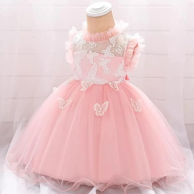 Butterfly Tutu Dress for Baby with embroidery