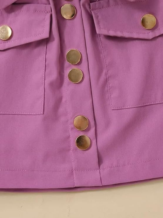 Little Girls Spring Outfits Long Sleeve Shirt + Mini Skirt