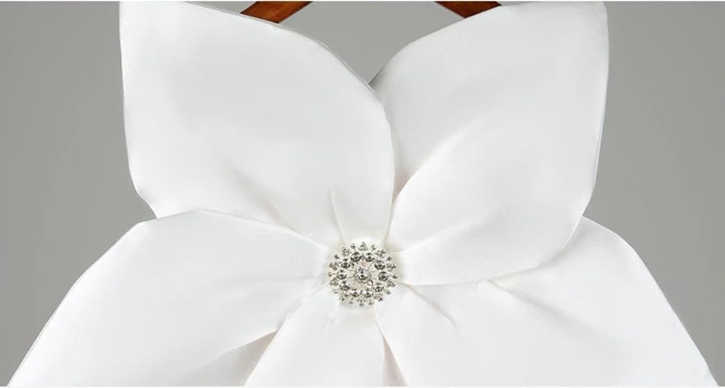 Girl's Satin Dress with Large Flower on The Chest - G0051