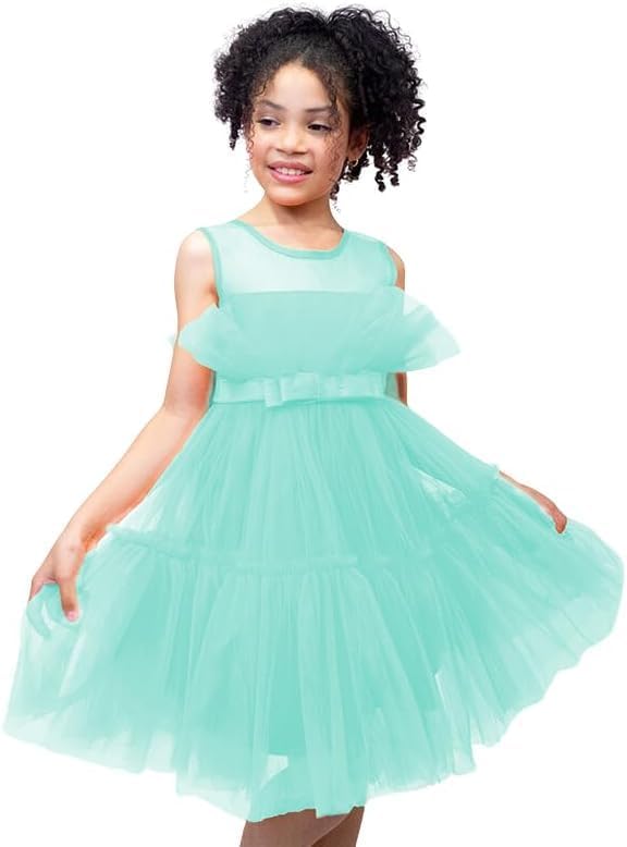 Girl Tulle Birthday Party Dress for Toddler Girls - G0040