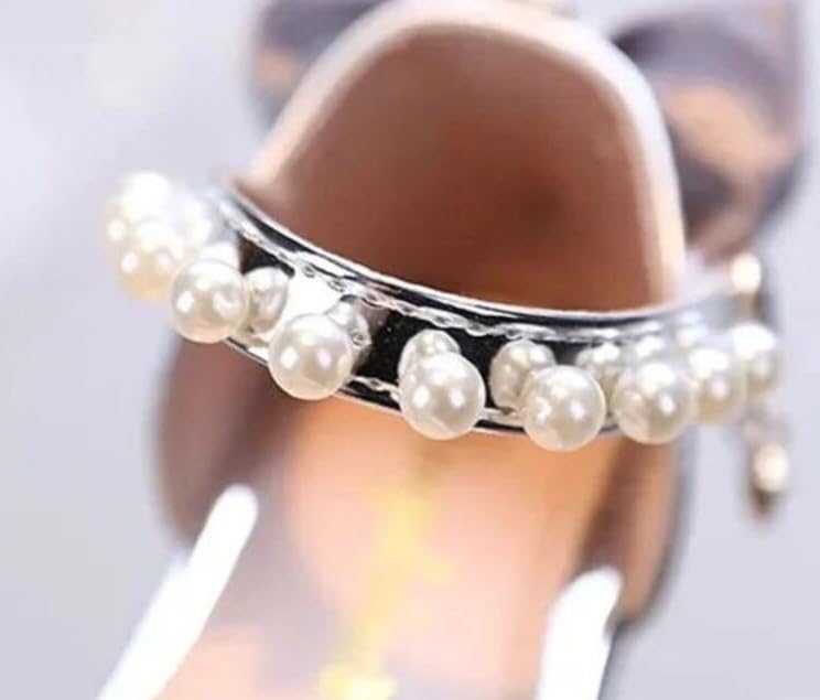 Girl's Princess Dress Shoes Rhinestone Pearls Spring Summer - S0026