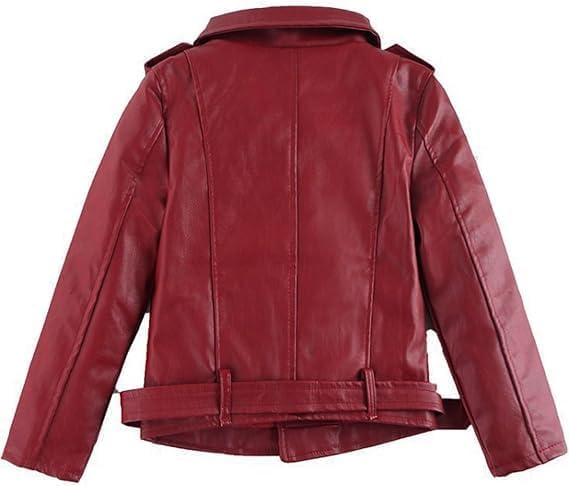 Girl's PU Leather Motorcycle Jacket - G0049