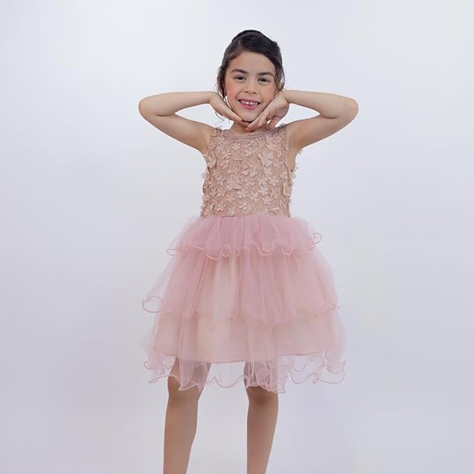 Lace Flower Girl Dress with Ribbon - G0079