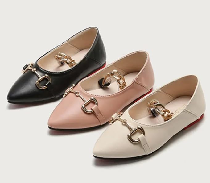 Mary Jane Leather Shoes Soft Sole Flat for Girls - S0056