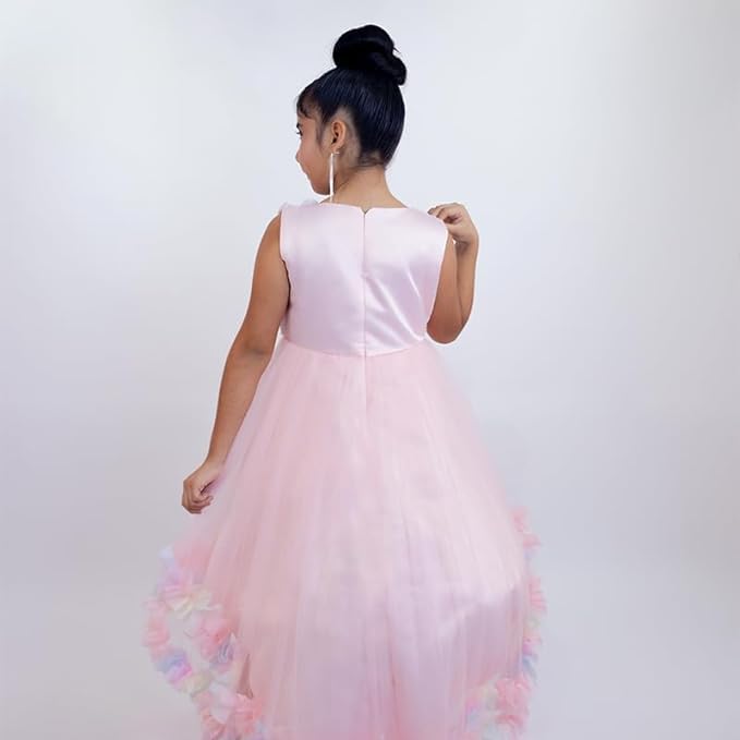 Tulle princess dress for girls in rainbow colours - G0130