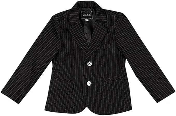 Boys' Pinstripe Suit with Bow Tie - B0021