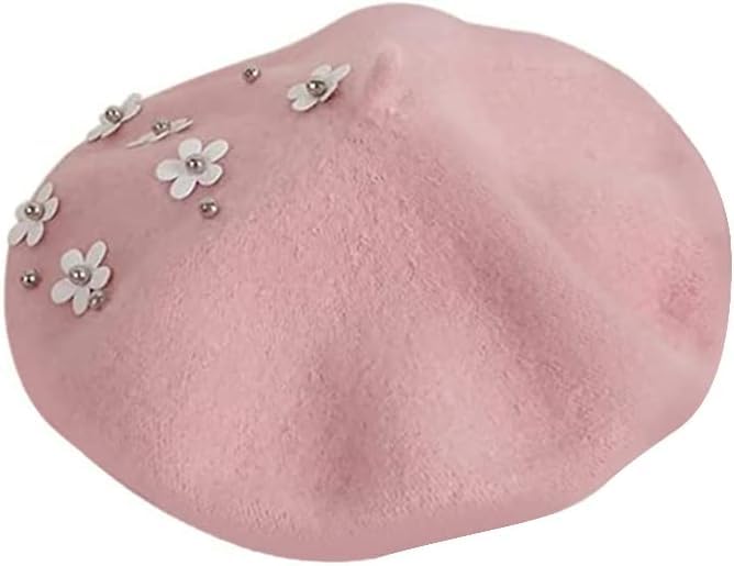 Girls Winter Wool Beret Classic French Style