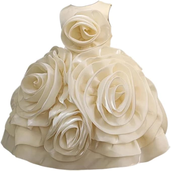 Rose and Lace Princess Dress - G0107