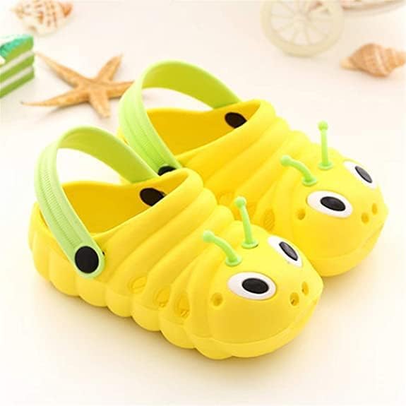 Kid's Lightweight Cute Caterpillar Clogs | Non-Slip, Water-Resistant - S0048