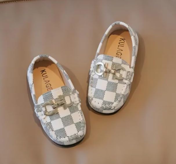 Boys Casual Dress Shoes Toddler Loafers Slip-On Flat Sole - S0019