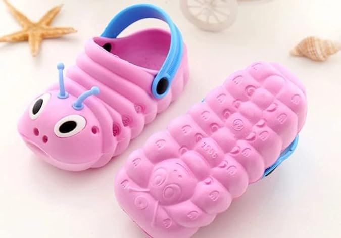 Kid's Lightweight Cute Caterpillar Clogs | Non-Slip, Water-Resistant - S0048