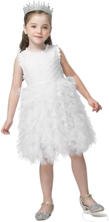 Girls Ruffle Skirt Short Sleeves Casual Summer Dress Back to School - G0060