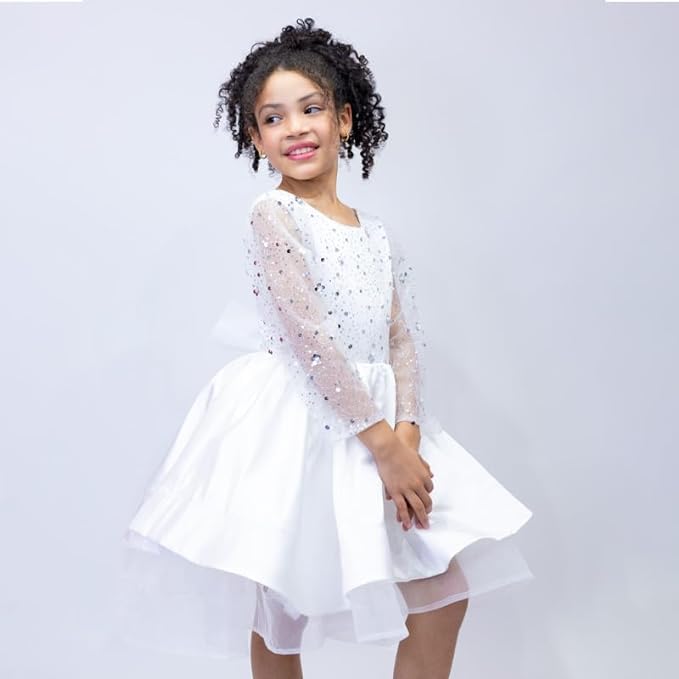 Sparkling Satin Princess Dress - G0121