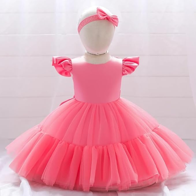 Satin Tulle Flower Girl Dress - G0114