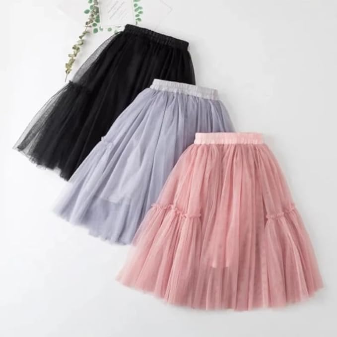 Girls Tutu Skirts A Line Below The Knee Casual Outfits