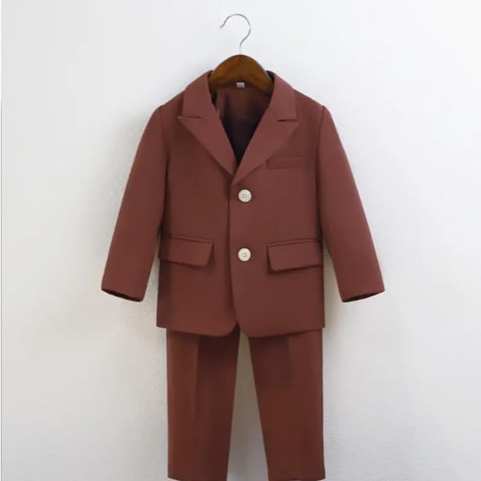 Toddler & Boys Single Breasted Suit | 3pc Set Longsleeves - B0028