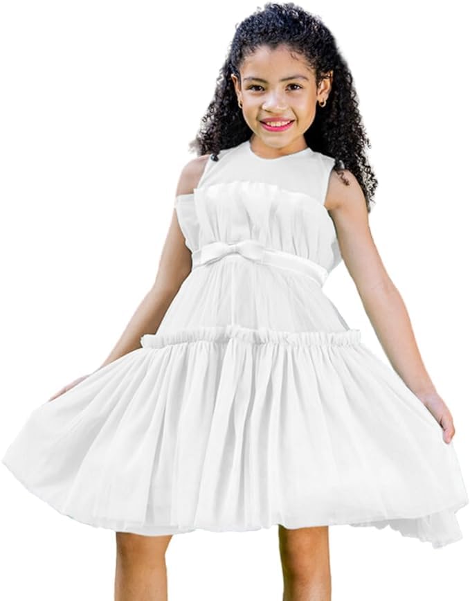 Girl Tulle Birthday Party Dress for Toddler Girls - G0040