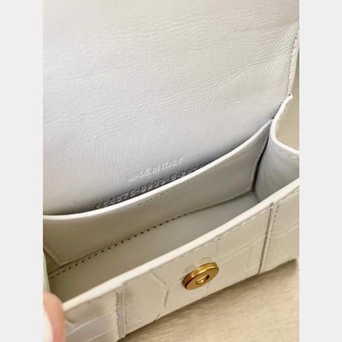 Crocodile print mini bag with top handle for girls