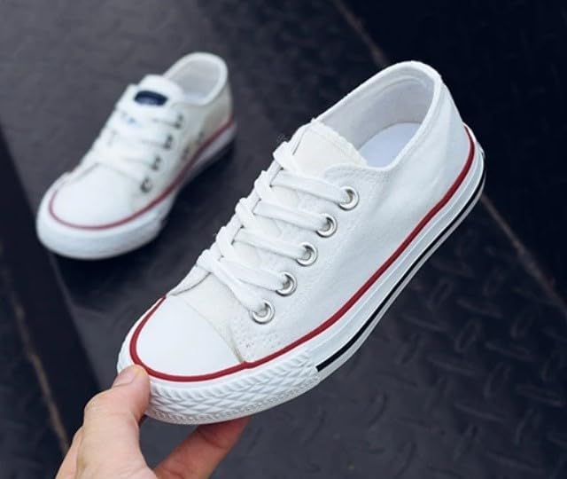 Girl's Canvas Sneakers Casual Style Back to School Shoes - S0024
