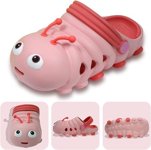 Toddler Girls and Boys Sandals Cartoon Caterpillar Non-Slip Water Clogs - S0065