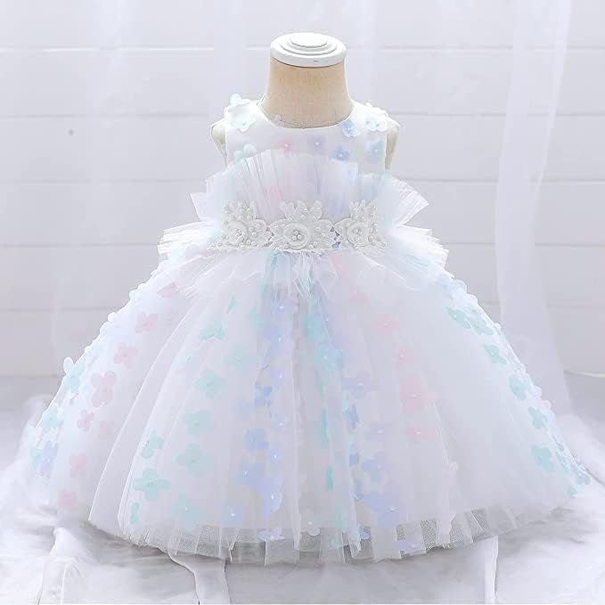 Tulle and Floral Wedding and Party Dresses for Girls - G0126