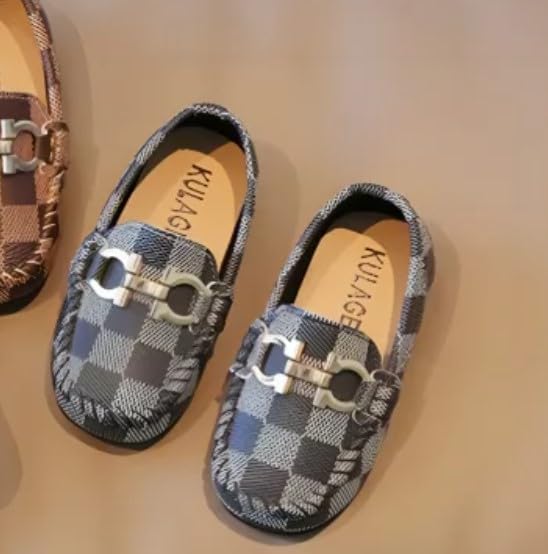 Boys Casual Dress Shoes Toddler Loafers Slip-On Flat Sole - S0019