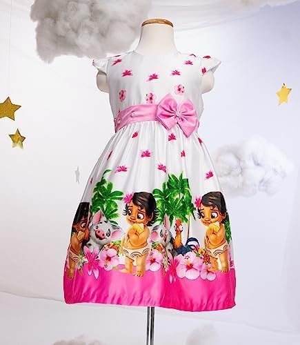 Baby Moana Moda Themed Dress for Girls - G0008