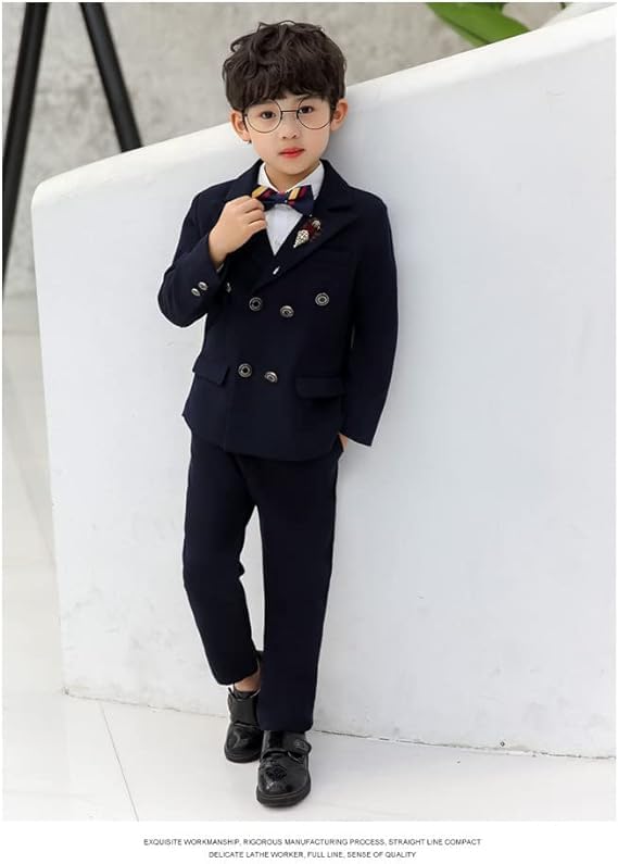 Boys Casual Suits Wedding Outfits Blazer and Pants Suit 2 Pieces - B0008