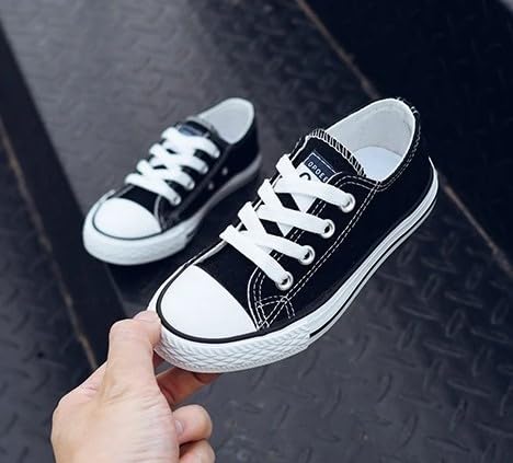 Girl's Canvas Sneakers Casual Style Back to School Shoes - S0024