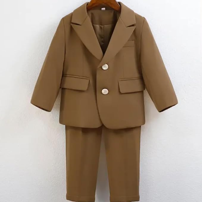 Toddler & Boys Single Breasted Suit | 3pc Set Longsleeves - B0028