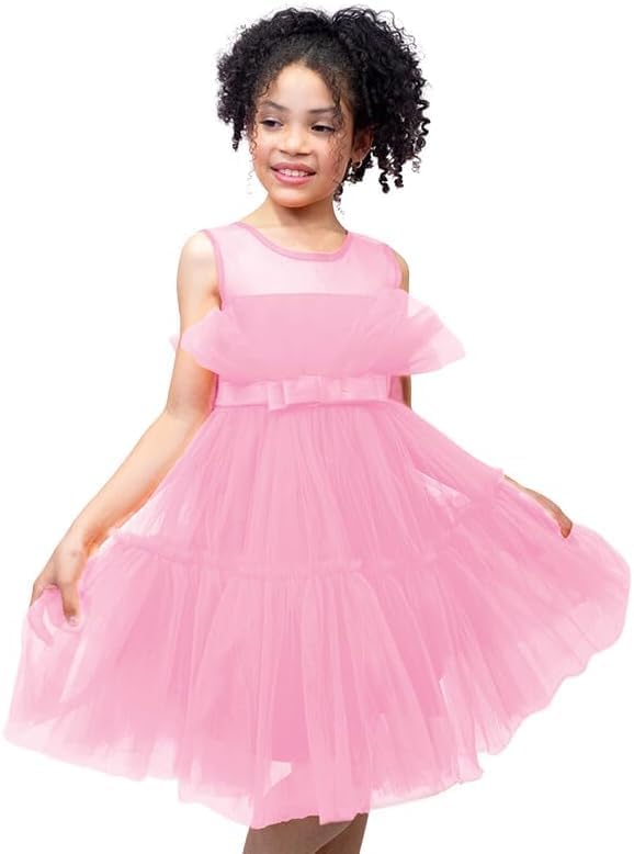 Girl Tulle Birthday Party Dress for Toddler Girls - G0040