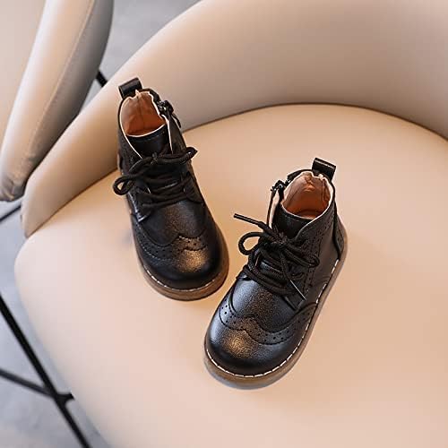Boy's Ankle Leather Boots Oxford Shoes - S0015